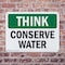 Signmission Conserve Water, 10 in W x Rectangle, Plastic OS-2PACK-TS-P-710-L-11821 - alternate 7